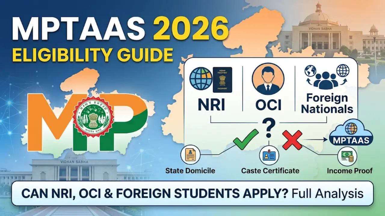 MPTAAS 2026 Eligibility Guide Rules for NRI, OCI & Foreign Students Explained